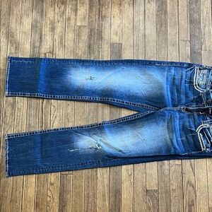 Vigoss Straight Jeans in Faded Blue Wash